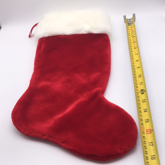 Christmas Stocking Velvet with Faux Fur Cuff 18” - Picture 5 of 7